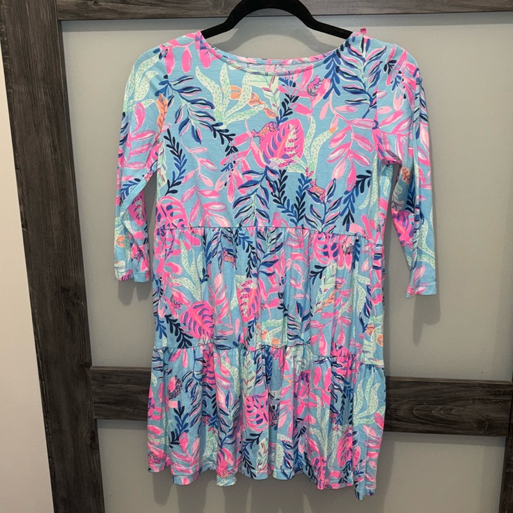 NWOT Lilly Pulitzer girls tiered swing dress XL